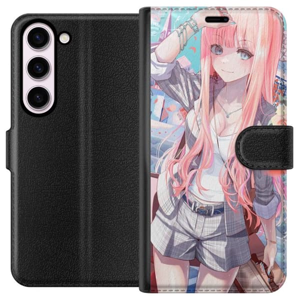 Kompatibel Tegnebogsetui til Samsung Galaxy S23 Anime pige sød