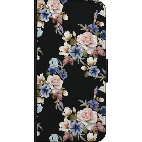 Kompatibel Tegnebogsetui til Motorola Moto G9 Play Blomstret