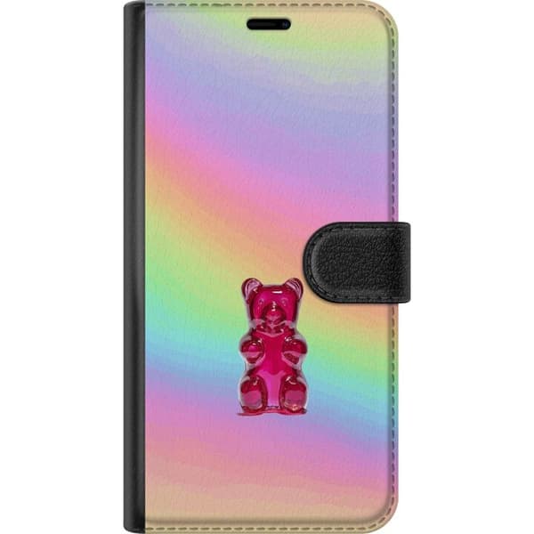 Kompatibel Tegnebogsetui til Google Pixel 8a Farverig slik-inspireret bamse med bløde pastelfarver