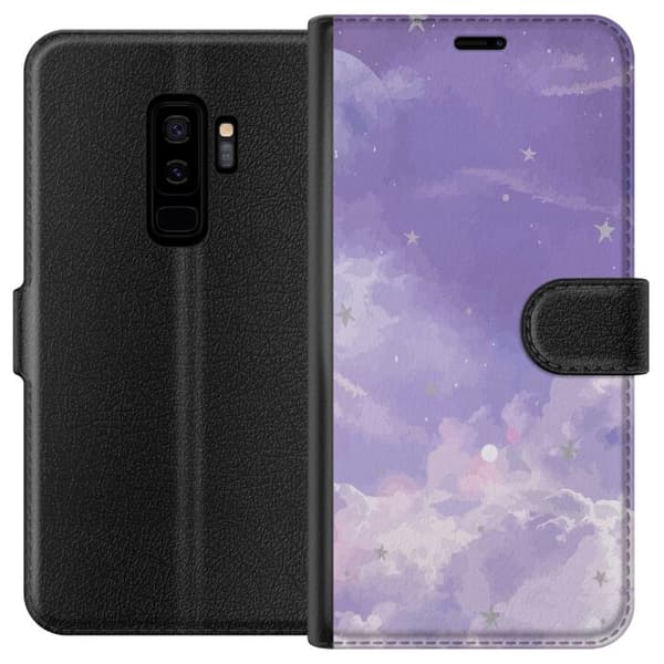 Kompatibel Tegnebogsetui til Samsung Galaxy S9+ Lilla himmel