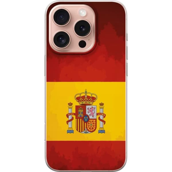 Kompatibelt Mobildeksel til Apple iPhone 16 Pro Flaggdesign med Spanias nasjonale symboler