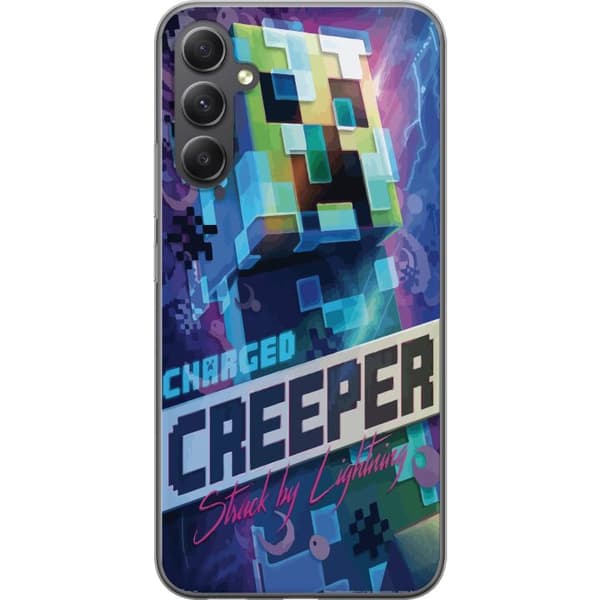 Kompatibelt Mobilskal till Samsung Galaxy A05s Minecraft Creeper