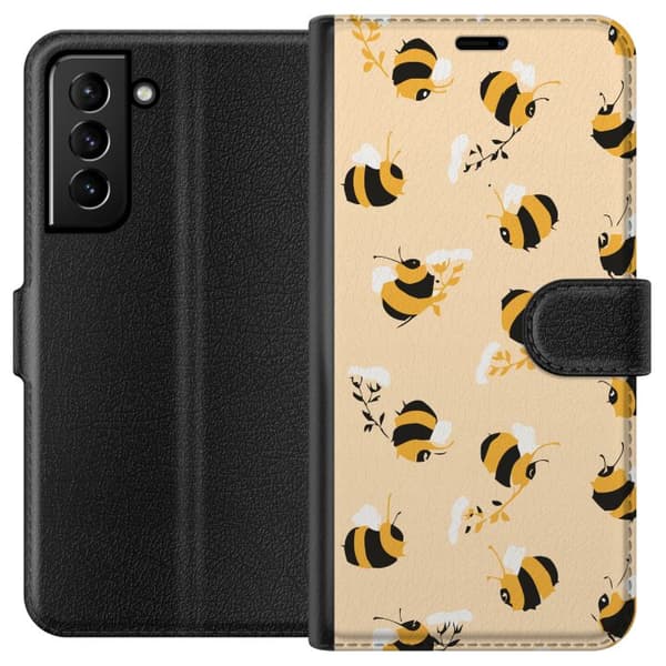 Kompatibelt Lommeboketui til Samsung Galaxy S21+ 5G Binkle Bee Mønster