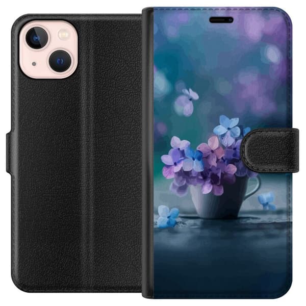 Kompatibelt Plånboksfodral till Apple iPhone 13 mini Blommor Sött