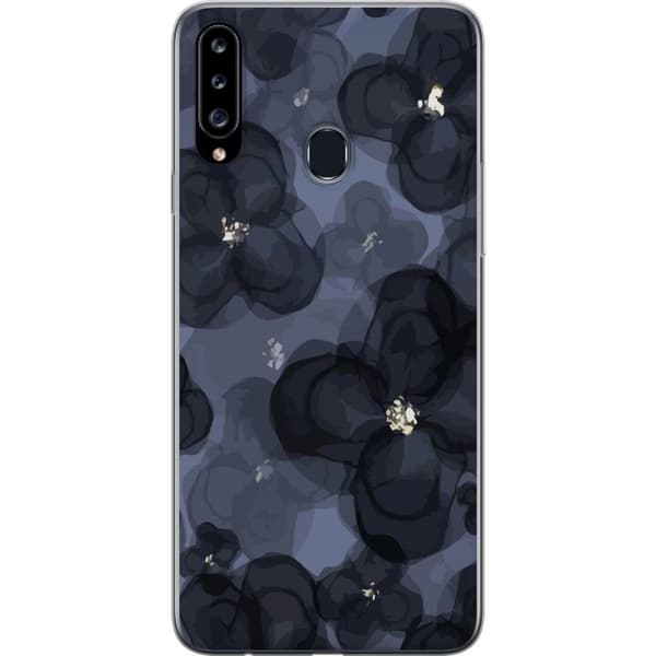 Kompatibelt Mobilskal till Samsung Galaxy A20s Blomsterfält