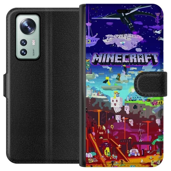 Kompatibel Tegnebogsetui til Xiaomi 12 Minecraft