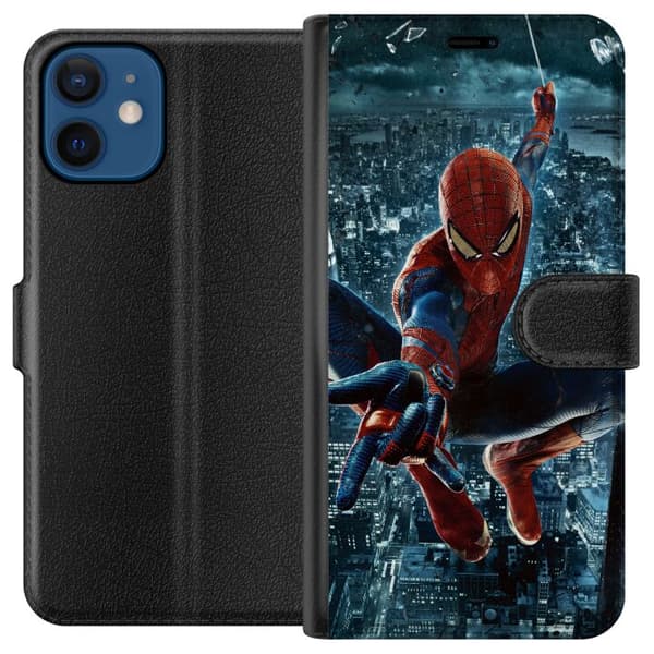 Kompatibel Tegnebogsetui til Apple iPhone 12 mini Spiderman
