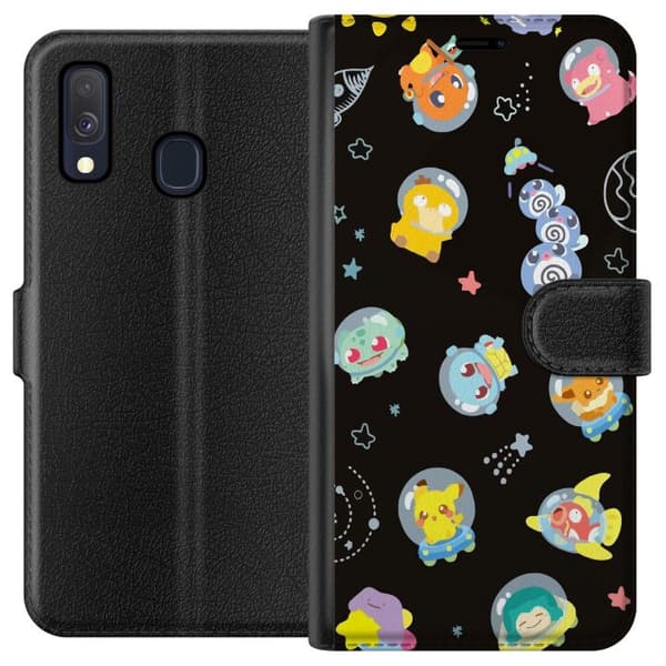 Kompatibelt Plånboksfodral till Samsung Galaxy A40 Pokemon