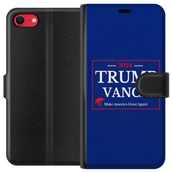 Kompatibel Tegnebogsetui til Apple iPhone 8 Trump | Vance 2024