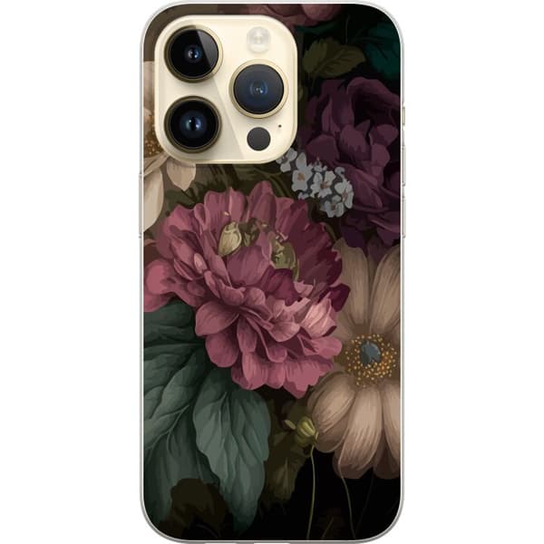 Kompatibelt Mobilskal till Apple iPhone 14 Pro Blommor
