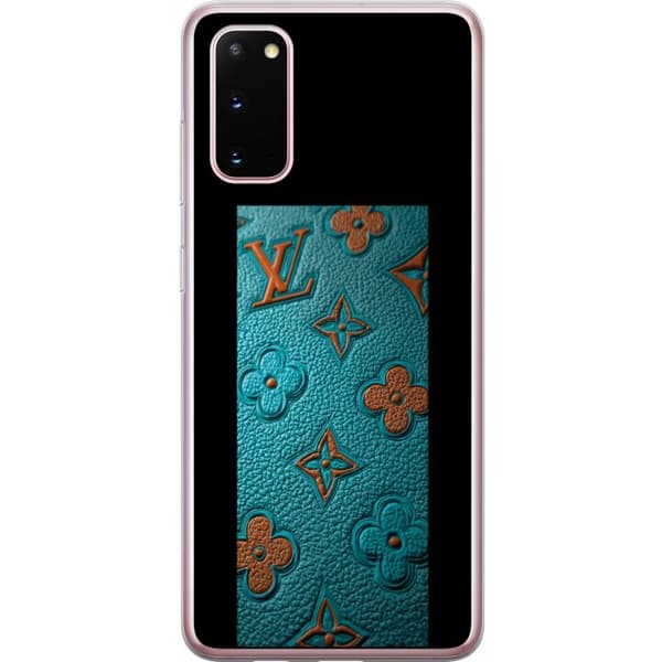 Kompatibelt Mobildeksel til Samsung Galaxy S20 Elegant monogramdesign med preg av lærfølelse