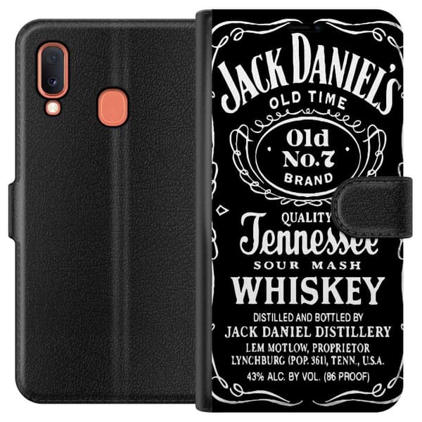 Kompatibelt Lommeboketui til Samsung Galaxy A20e Jack Daniels
