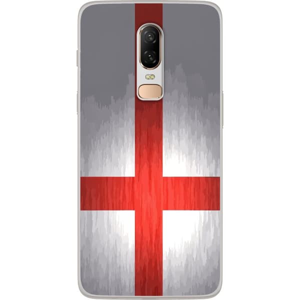 Kompatibelt Mobilskal till OnePlus 6 Englands flagga