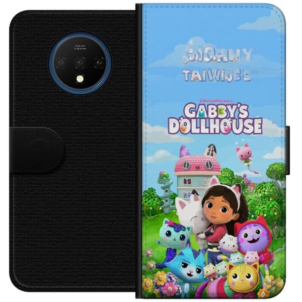Kompatibel Tegnebogsetui til OnePlus 7T Farverigt Gabby's Dollhouse-design