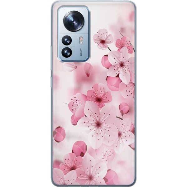 Kompatibelt Mobilskal till Xiaomi 12 Pro Cherry Blossom