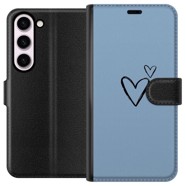 Kompatibel Tegnebogsetui til Samsung Galaxy S23 Hjerte