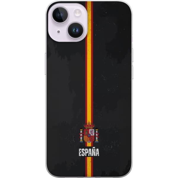 Kompatibelt Mobildeksel til Apple iPhone 15 Stilig design med Spanias flagg