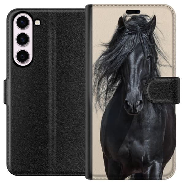 Kompatibel Tegnebogsetui til Samsung Galaxy S23+ Hest