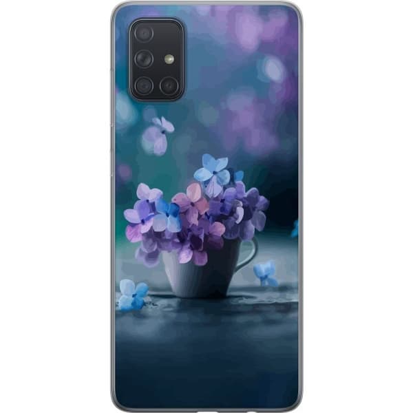 Kompatibelt Mobildeksel til Samsung Galaxy A71 Blomster Søtt
