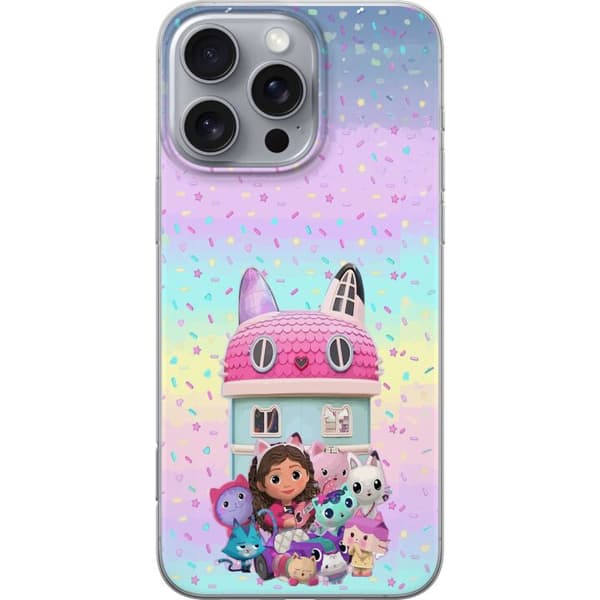 Kompatibelt Mobilskal till Apple iPhone 16 Pro Max Gabbys Dockhus-tema med glada figurer