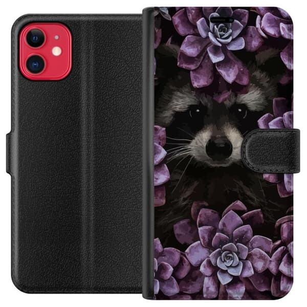 Kompatibel Tegnebogsetui til Apple iPhone 11 Vaskbjørn