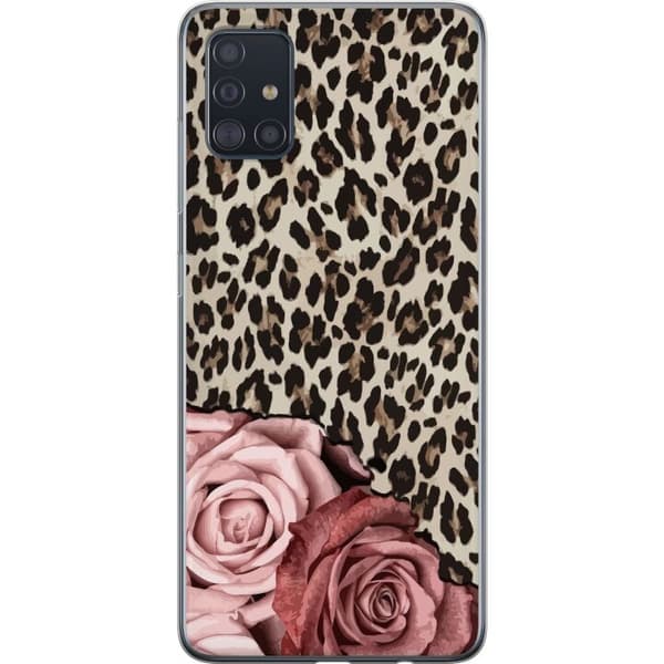 Kompatibelt Mobildeksel til Samsung Galaxy A51 Leopards Rose