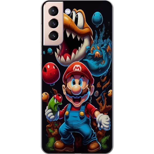 Kompatibelt Mobildeksel til Samsung Galaxy S21 Super Mario