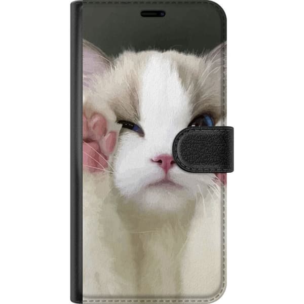 Kompatibelt Plånboksfodral till Google Pixel 9 Pro XL Katt Hej