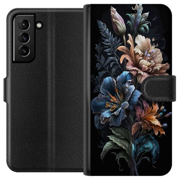 Kompatibelt Lommeboketui til Samsung Galaxy S21+ 5G Blomster