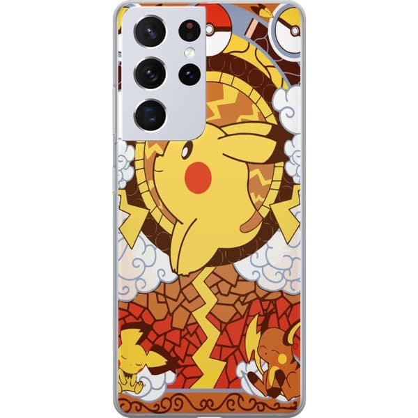 Kompatibelt Mobildeksel til Samsung Galaxy S21 Ultra 5G Pikachu