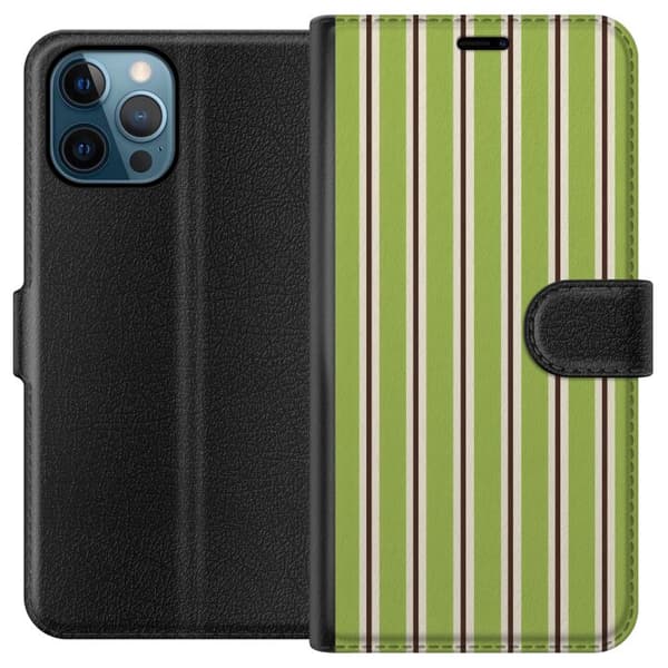 Kompatibelt Plånboksfodral till Apple iPhone 12 Pro Matcha Lines