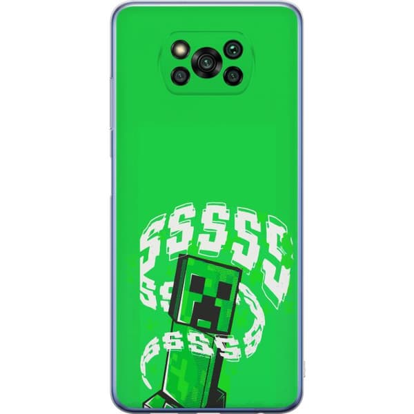 Kompatibelt Mobildeksel til Xiaomi Poco X3 Pro Grön pixelfigur