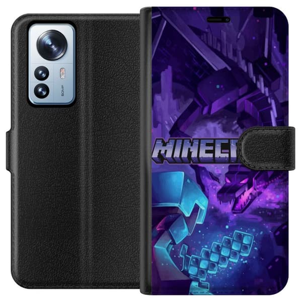 Kompatibel Tegnebogsetui til Xiaomi 12 Pro Minecraft