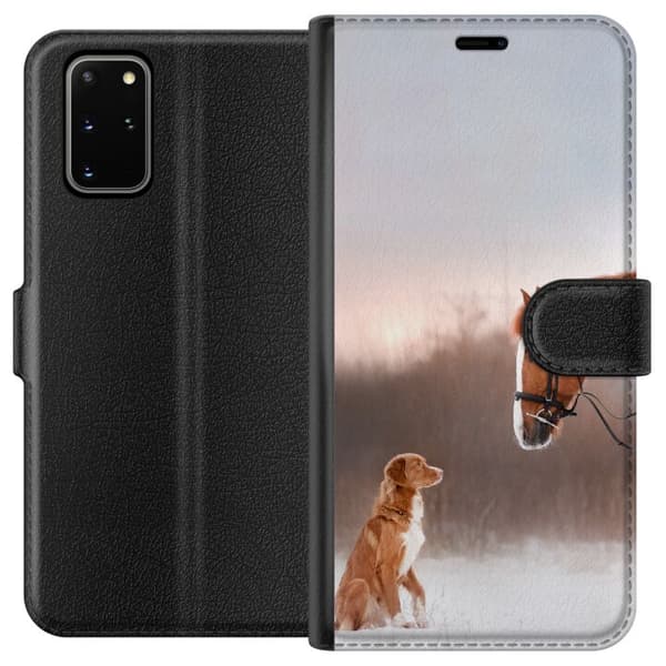 Kompatibelt Plånboksfodral till Samsung Galaxy S20+ Häst & Hund