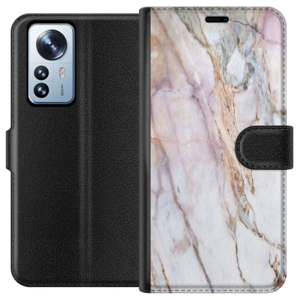 Kompatibel Tegnebogsetui til Xiaomi 12 Pro Marmar