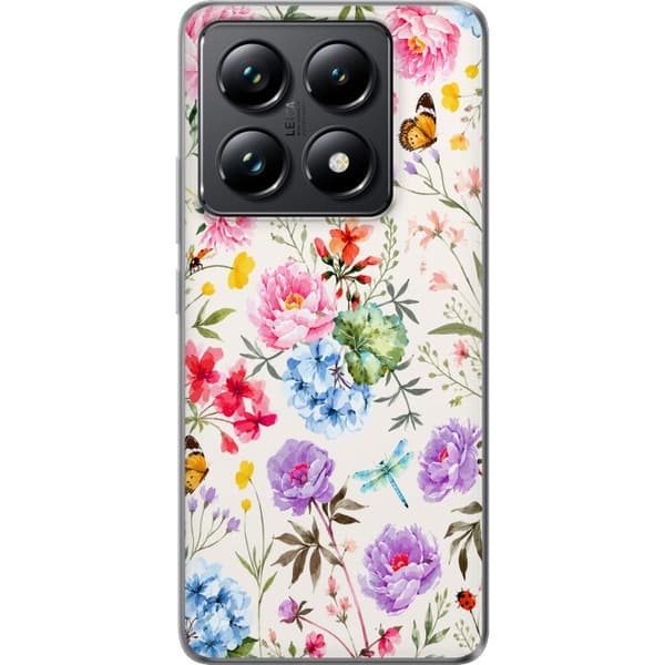 Kompatibelt Mobildeksel til Xiaomi 14T Blomsterselskapet