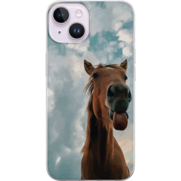 Kompatibelt Mobildeksel til Apple iPhone 15 Hest
