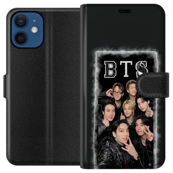 Kompatibel Tegnebogsetui til Apple iPhone 12 mini K-pop-inspireret med BTS i moderne stil