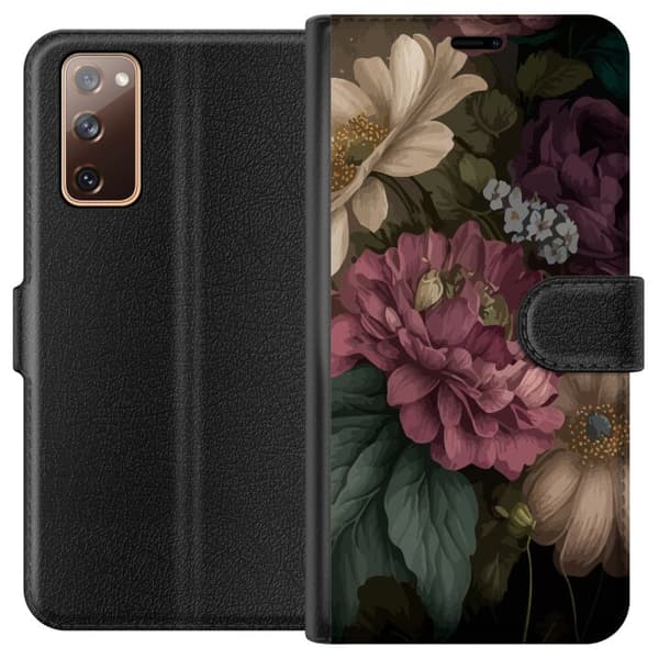 Kompatibel Tegnebogsetui til Samsung Galaxy S20 FE Blomster