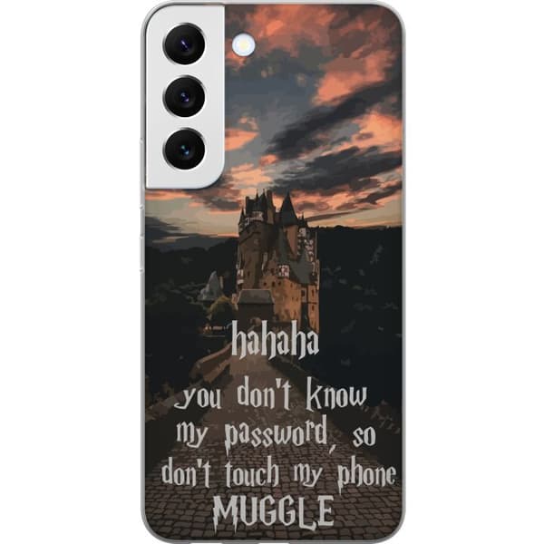 Kompatibelt Mobilskal till Samsung Galaxy S22 5G Harry Potter Text