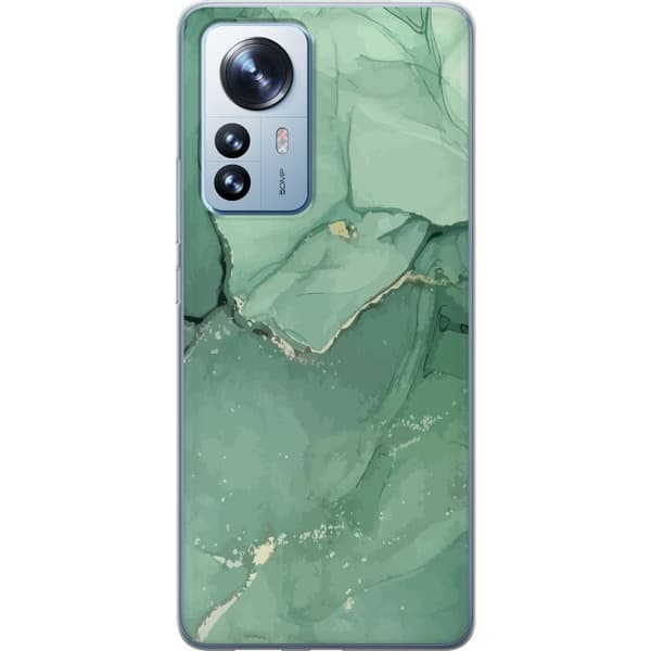 Kompatibelt Mobilskal till Xiaomi 12 Pro Grön marmor