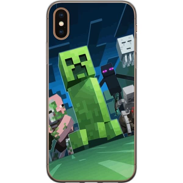 Kompatibelt Mobilskal till Apple iPhone XS MineCraft