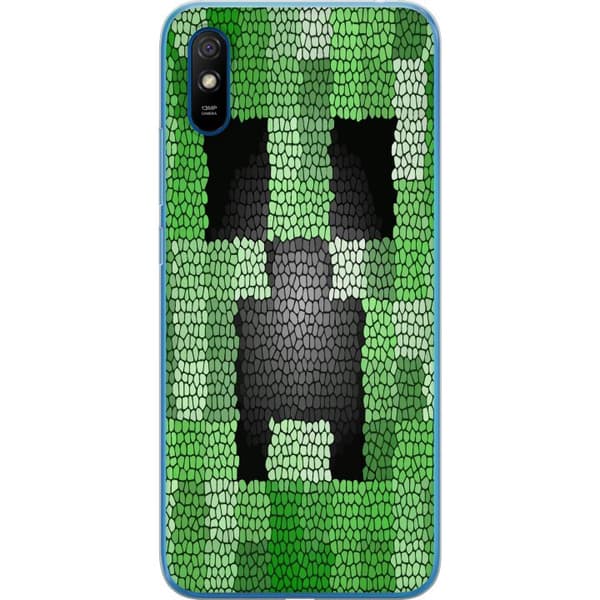 Kompatibelt Mobilskal till Xiaomi Redmi 9A Creeper / Minecraft