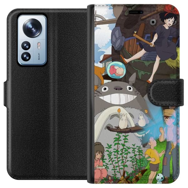 Kompatibel Tegnebogsetui til Xiaomi 12 Pro Studio Ghibli