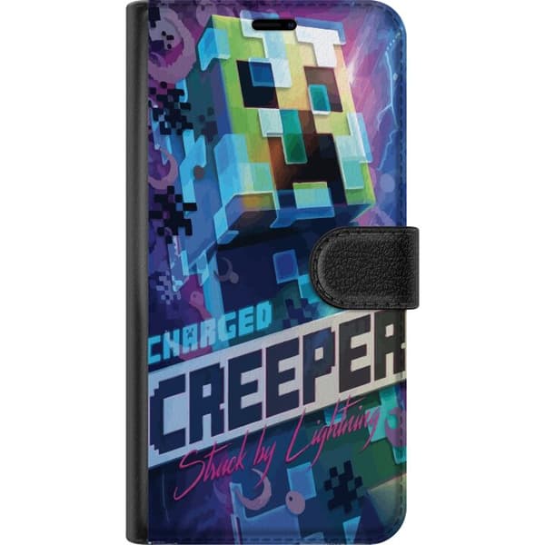 Kompatibelt Lommeboketui til Samsung Galaxy S10 Lite Minecraft Creeper