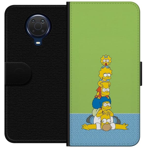 Kompatibel Tegnebogsetui til Nokia G20 Simpsonfamiljen staplad