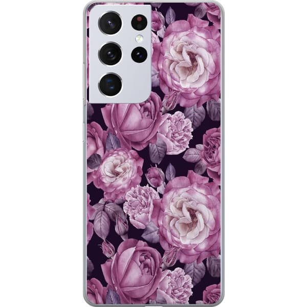 Kompatibelt Mobildeksel til Samsung Galaxy S21 Ultra 5G Blomster