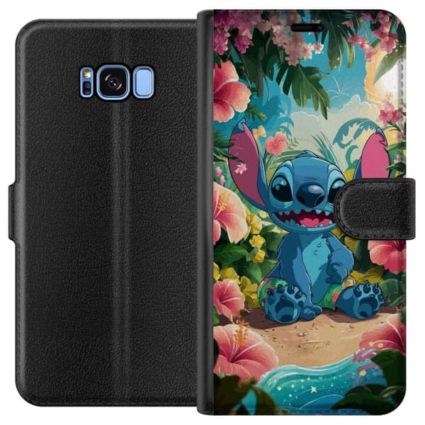 Kompatibelt Plånboksfodral till Samsung Galaxy S8 Stitch sommar