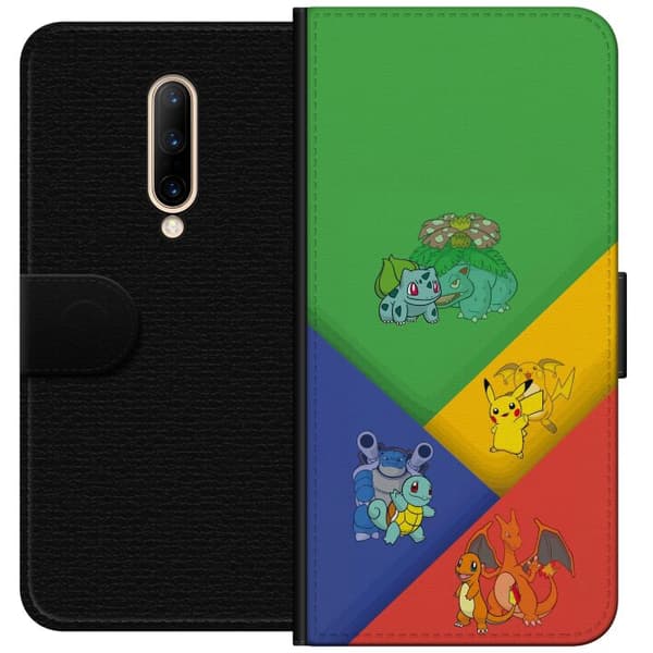 Kompatibel Tegnebogsetui til OnePlus 7 Pro med klassiske første udviklinger og farvetema
