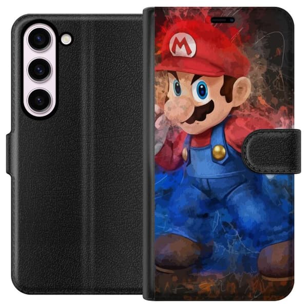 Kompatibelt Plånboksfodral till Samsung Galaxy S23 Super Mario Bros
